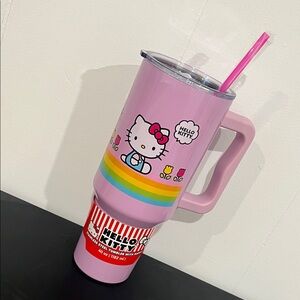 Hello Kitty 40oz Pink Tumbler with Straw NWT